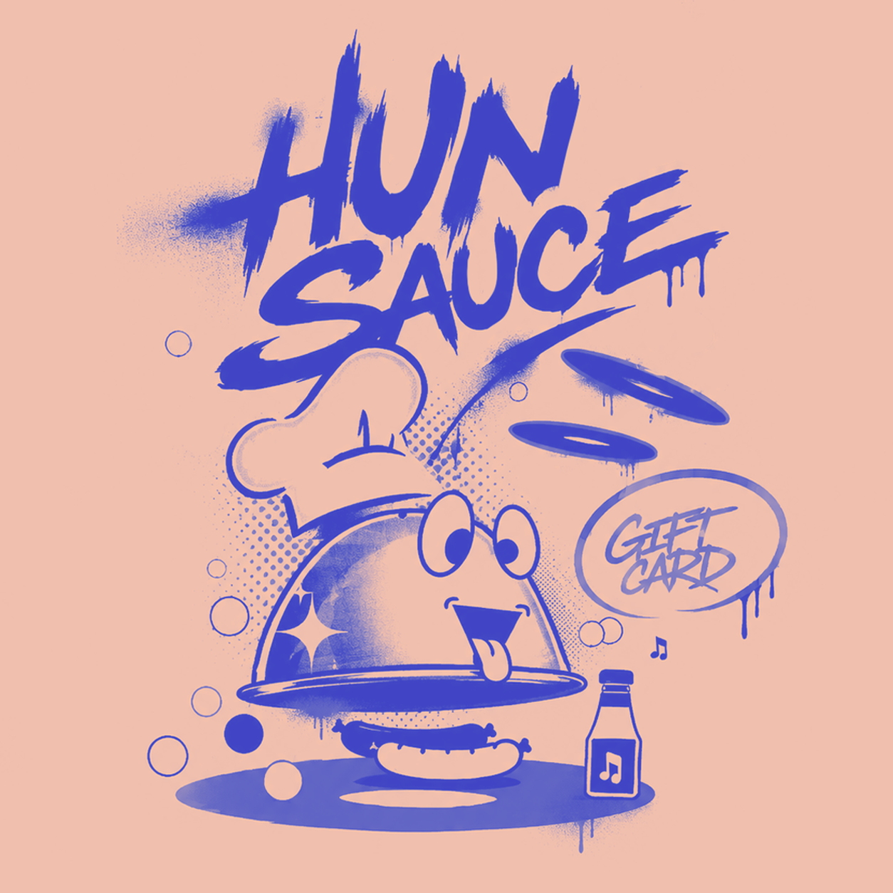 Chef de Party Illustration by Hun Sauce. Gift card for Hun Sauce webstore