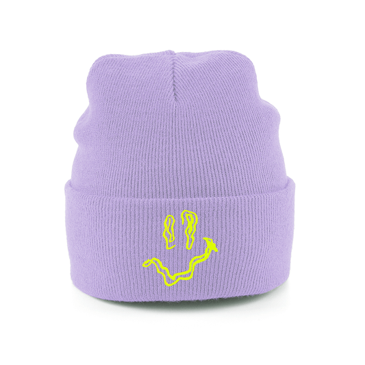 SMILEY Embroidery Beanie Hat - Hun Sauce