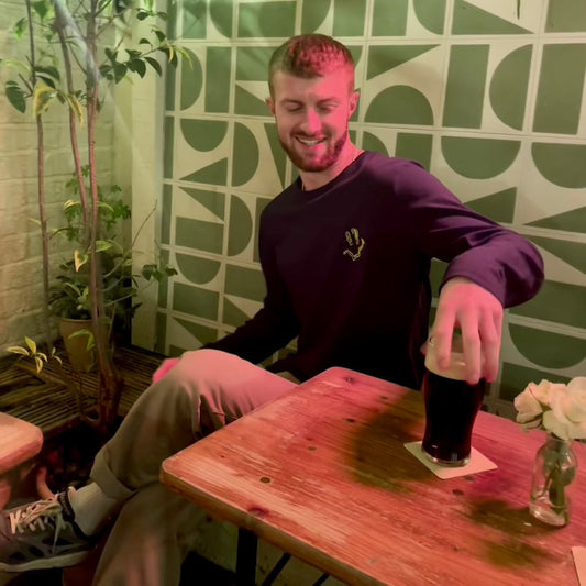 SMILEY Yellow Embroidery Long Sleeve T-Shirt - Hun Sauce