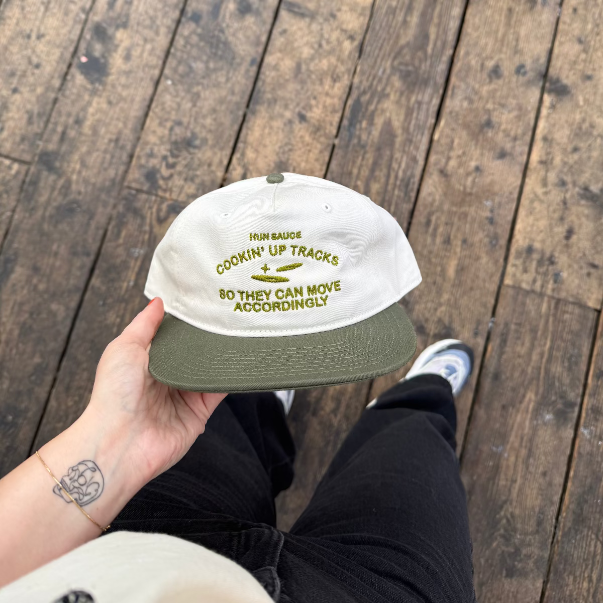 CHEF DE PARTY Cap,Vinyl Music Lover Snapback Cap, by Hun Sauce