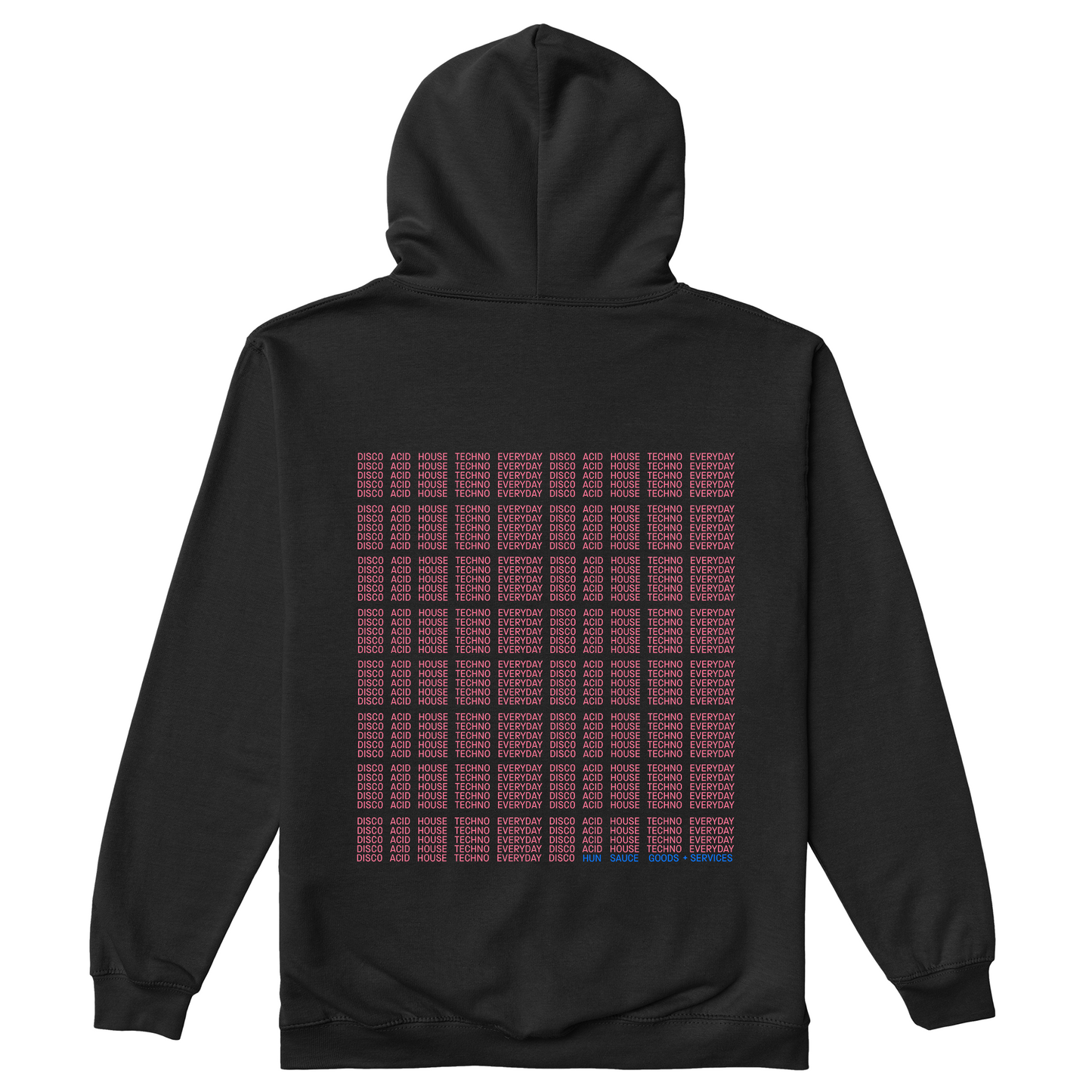 I'M NOT A DJ Hoodie - Hun Sauce, Black hood for Djs, rave
