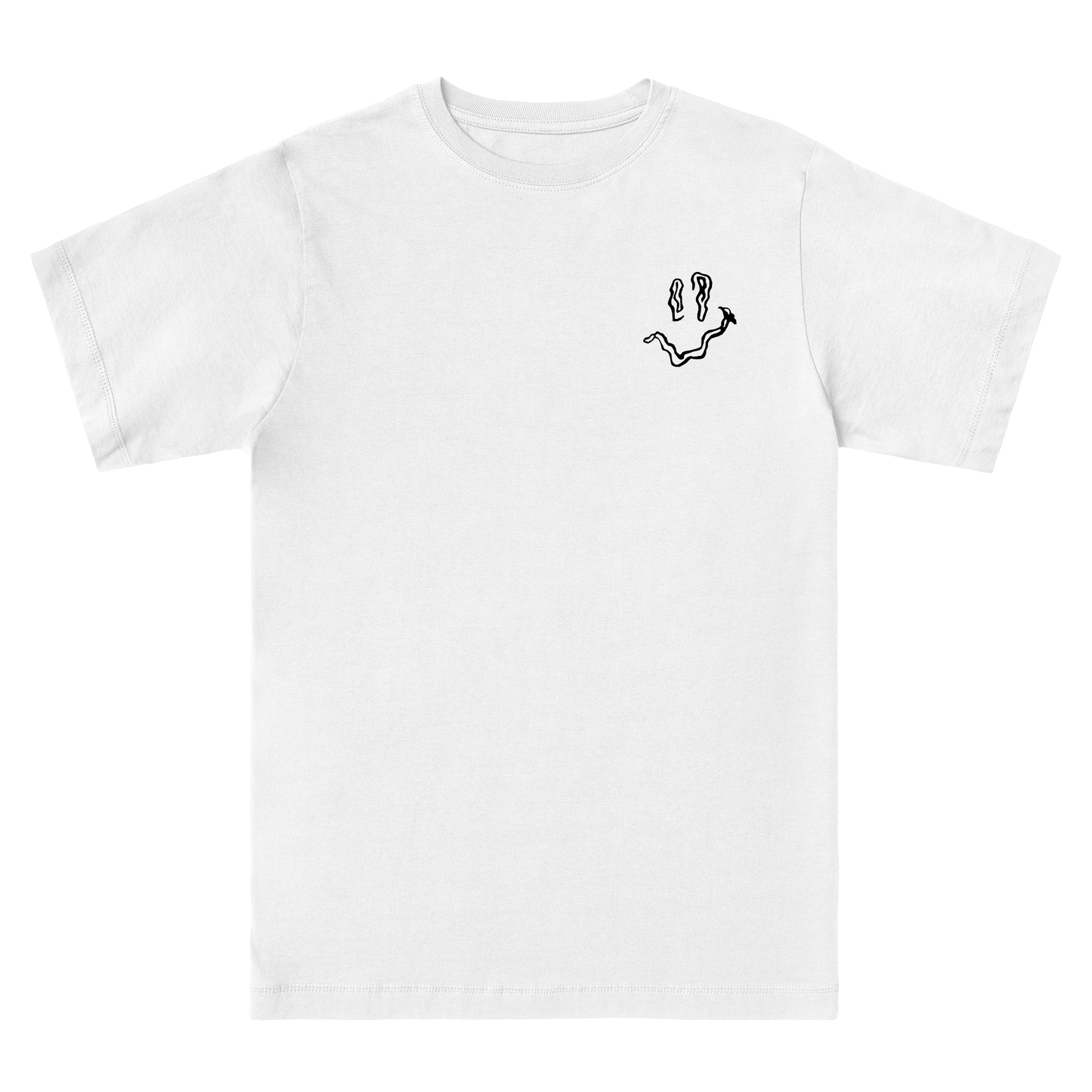 DJ SAMIRO Exclusive T-Shirt - Hun Sauce - White T-Shirt, grand theft auto vice city inspired. With Smiley