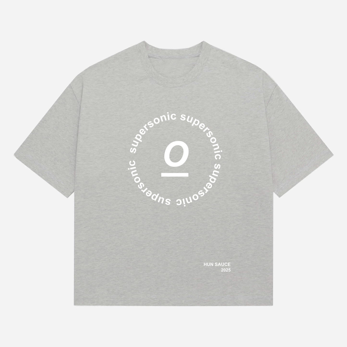 SUPERSONIC T-Shirt, Couldn’t let the Oasis comeback tour slide without dropping a tee to mark the moment. An ode to one of the greats. This heavyweight grey marl tee features bold white text inspired by Supersonic. Soft, oversized, and built to stand the test of time, like the track.