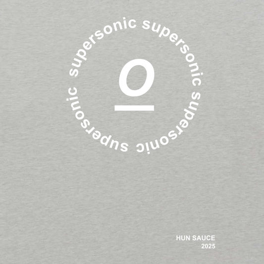 SUPERSONIC T-Shirt, Couldn’t let the Oasis comeback tour slide without dropping a tee to mark the moment. An ode to one of the greats. This heavyweight grey marl tee features bold white text inspired by Supersonic. Soft, oversized, and built to stand the test of time, like the track.