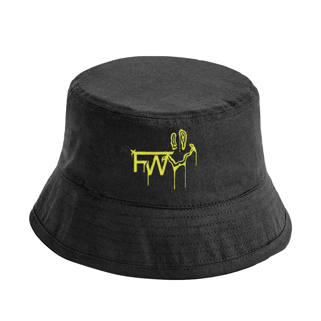 DJ FERNWEH Exclusive Smiley Bucket Hat Hun Sauce, custom merch for Djs