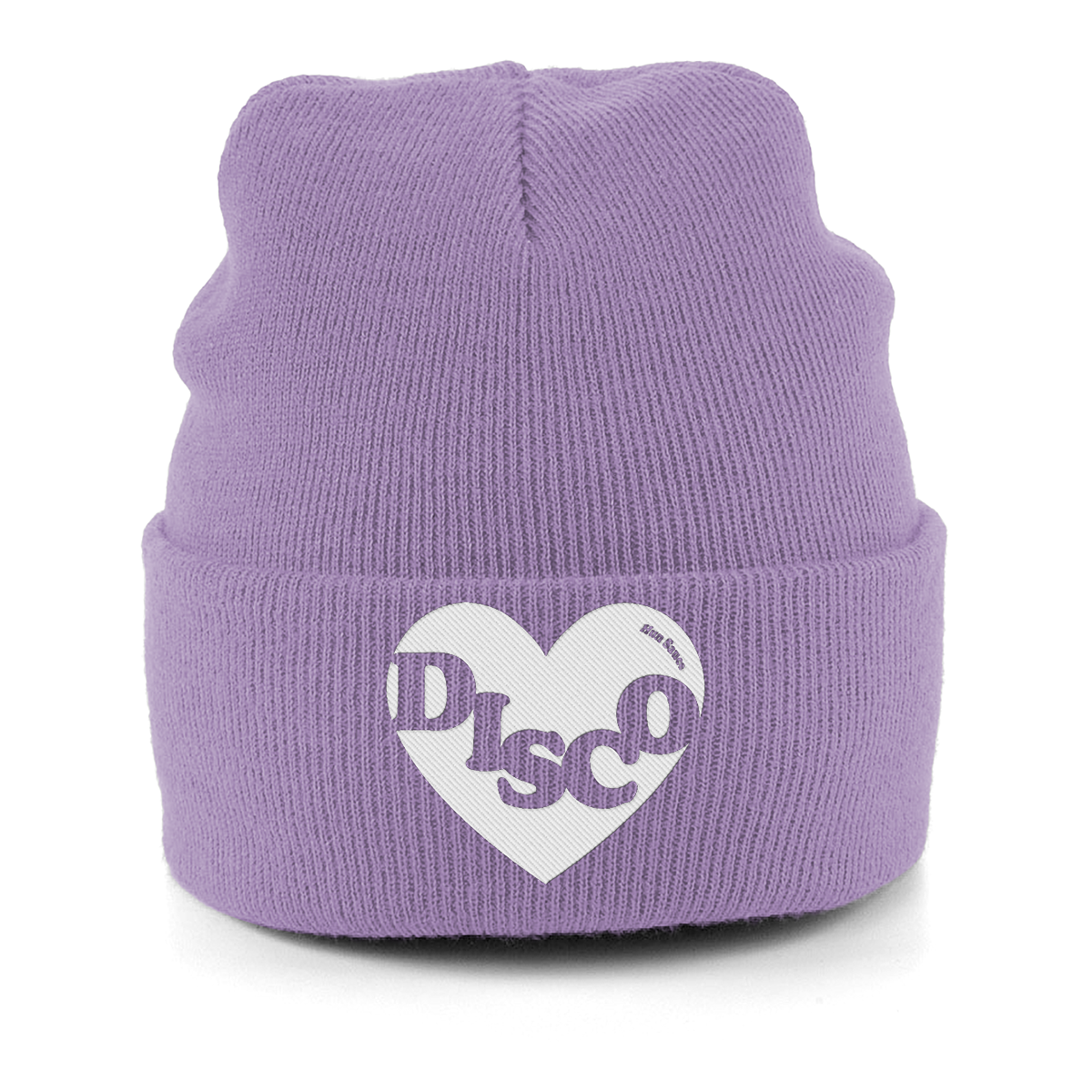 DISCO HEART Embroidery Beanie Hat | Disco Rave Festival Cosy Hat