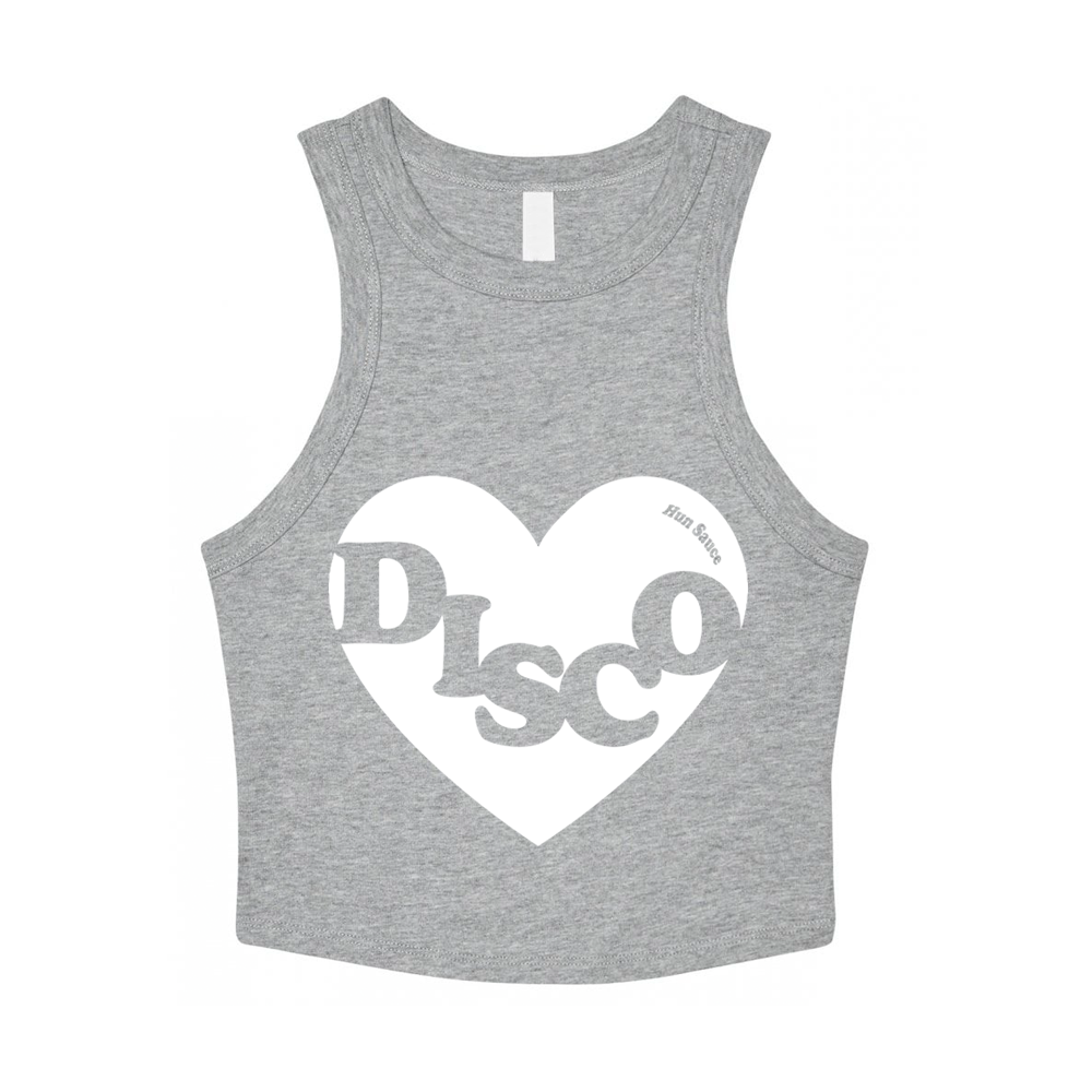 DISCO HEART Baby Crop Vest