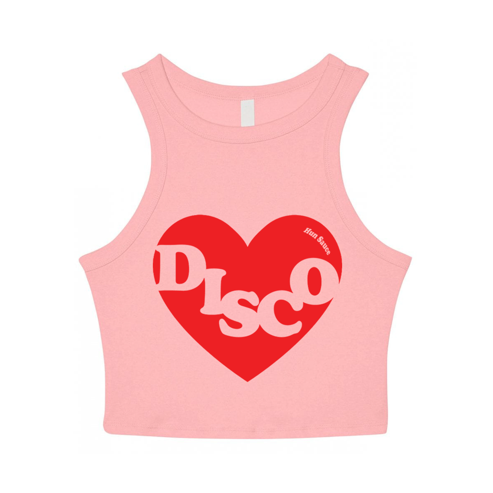 DISCO HEART Baby Crop Vest