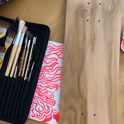 SKATEBOARD CUSTOM JOB - Hand Painted Skate Deck