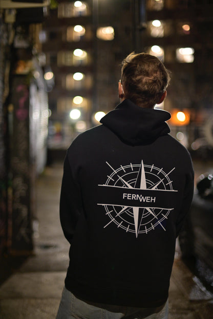 DJ FERNWEH Exclusive Hoodie, Custom DJ merch by Illustrator Hun Sauce - Music merch