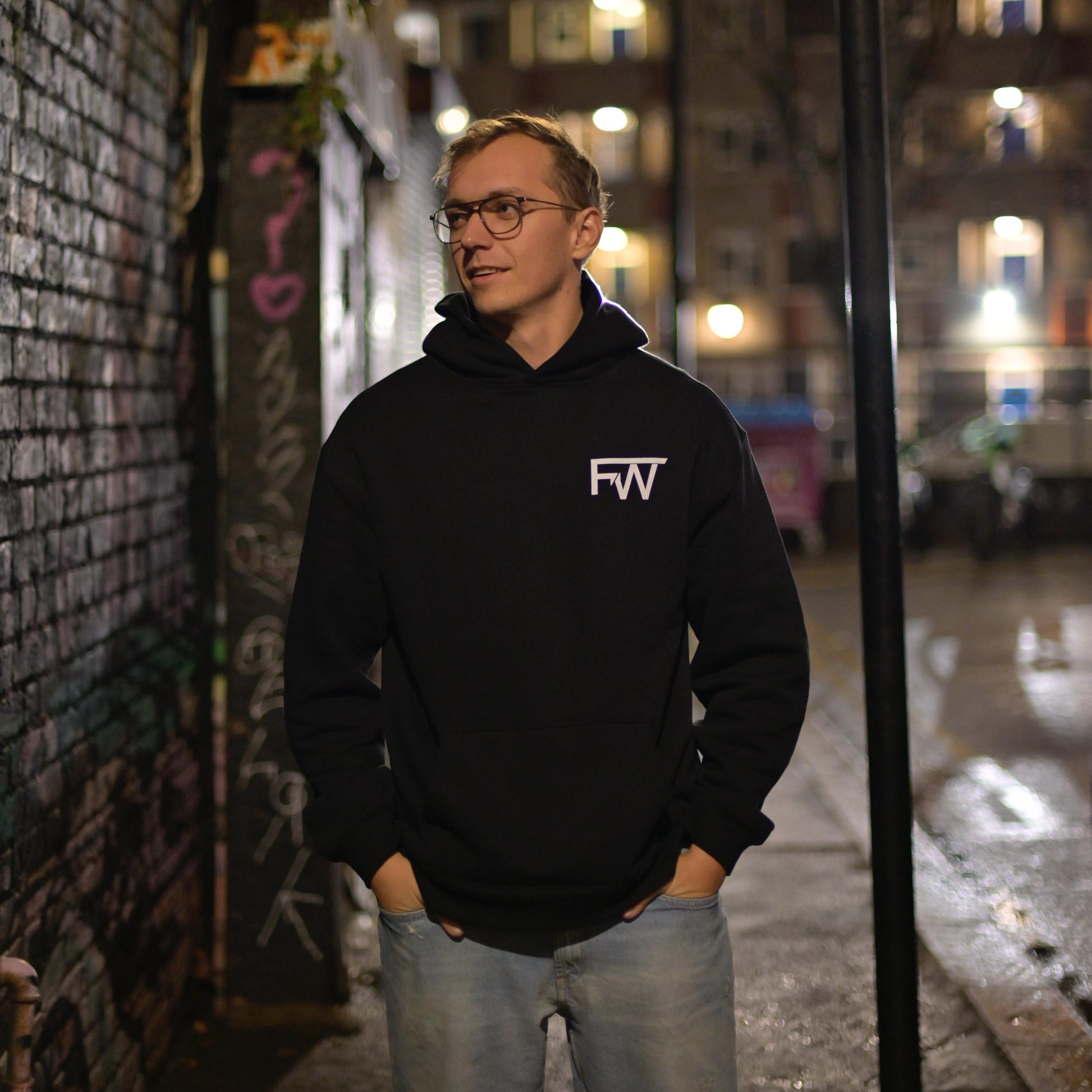 DJ FERNWEH Exclusive Hoodie, Custom DJ merch by Illustrator Hun Sauce - Music merch