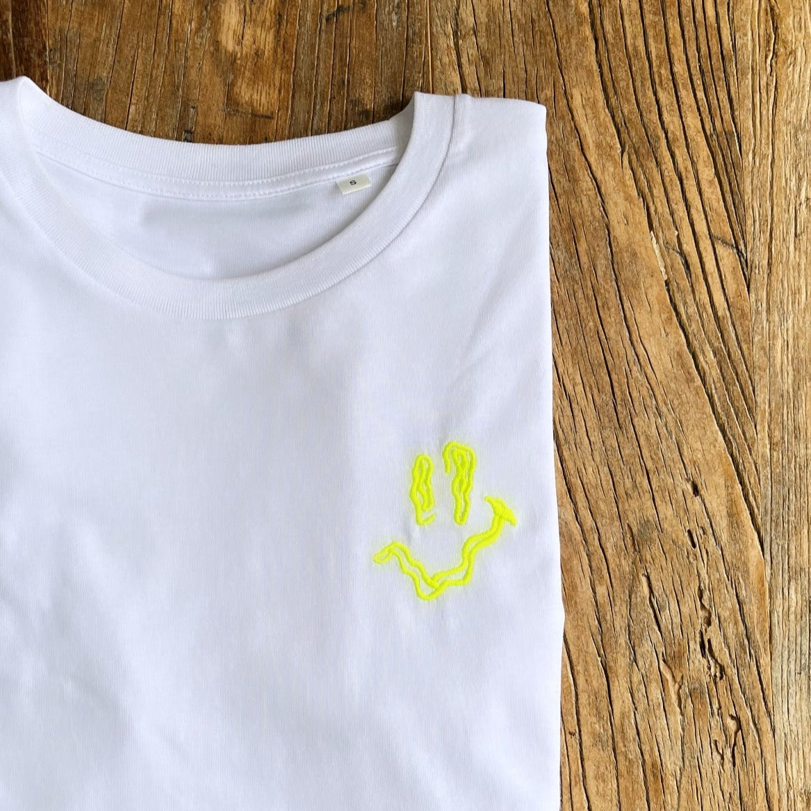 SMILEY Yellow Embroidery Long Sleeve T-Shirt - Hun Sauce