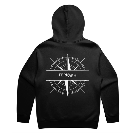 DJ FERNWEH Exclusive Hoodie, Custom DJ merch by Illustrator Hun Sauce - Music merch