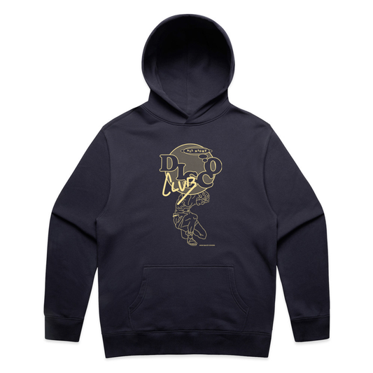 DISCO ALL NIGHT Hoodie, Disco Relaxed Fit Hood Streetwear by Hun Sauce