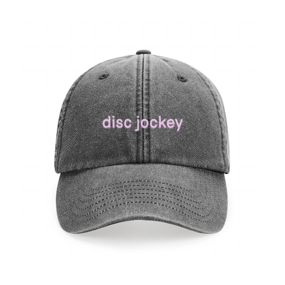 DJ Embroidery Cap - Hun Sauce, Denim Black Embroidery Cap for DJS