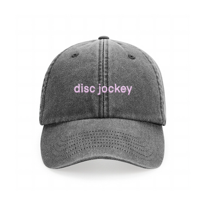 DJ Embroidery Cap - Hun Sauce, Denim Black Embroidery Cap for DJS