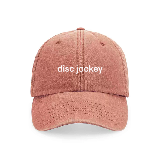 DJ Embroidery Cap - Hun Sauce, Denim Orange Embroidery Cap for DJS