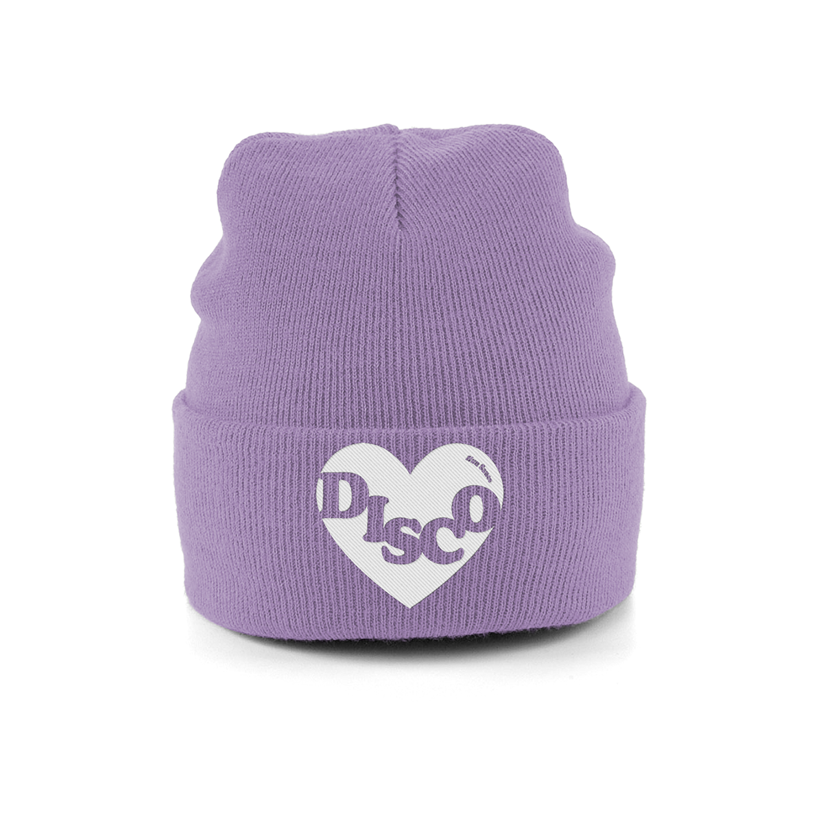 DISCO HEART Beanie Hat, Blue Embroidery hat, for the disco lovers By Hun Sauce. Winter hat.