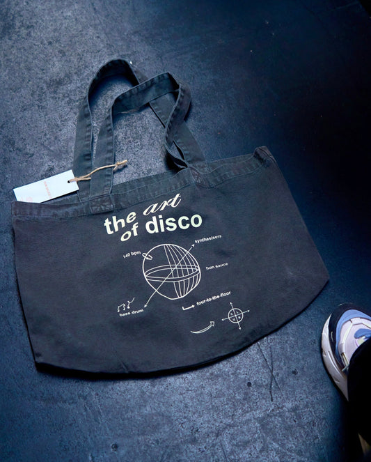 ART OF DISCO Tote Bag,Shopper Tote Bag For Vinyls, by Hun Sauce. Now stocked at All My Friends Record Store, Hackney Wick.