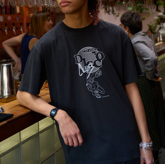 DISCO ALL NIGHT Heavyweight T-Shirt,  Disco Graphic Tee by Hun Sauce. In All My Friends.