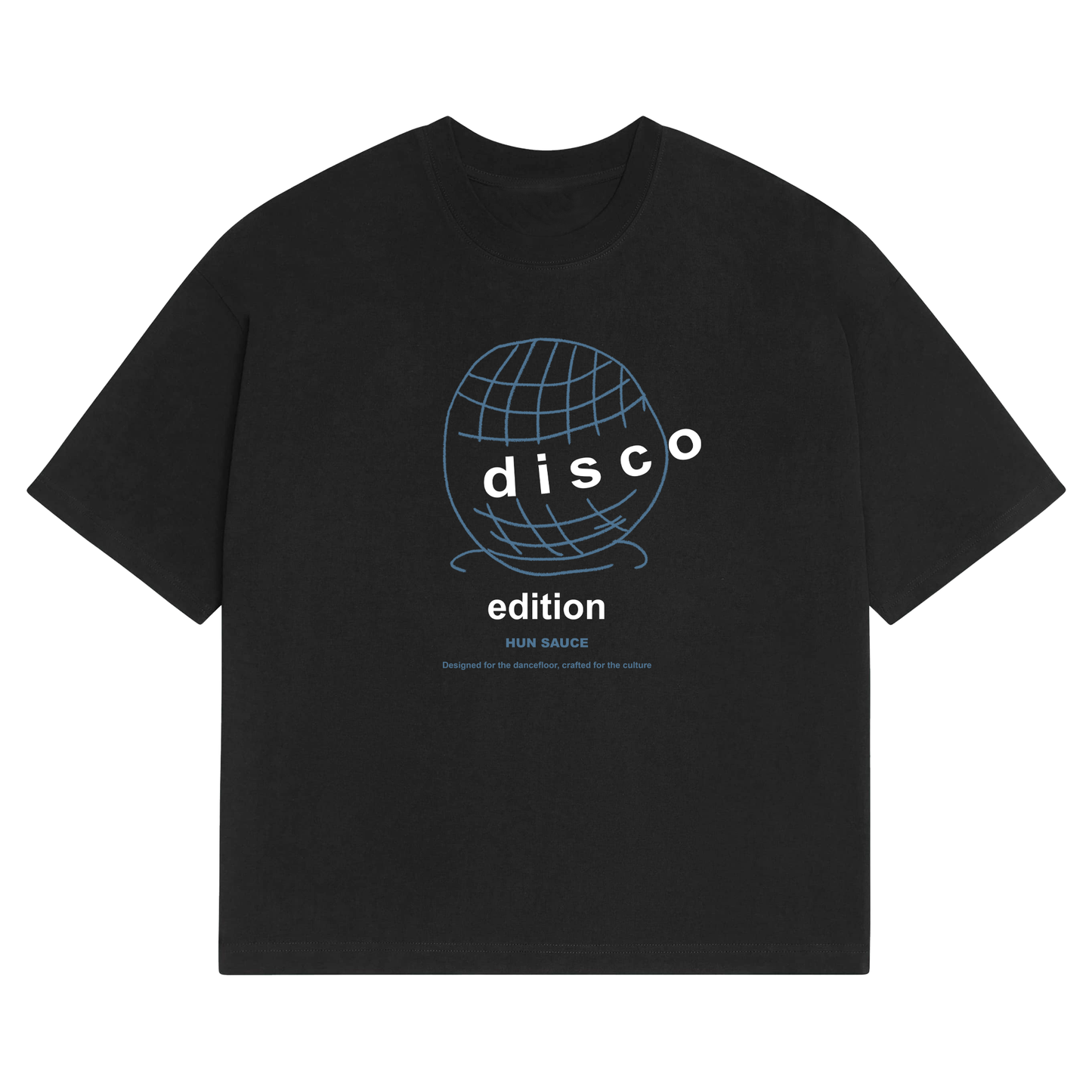 DISCO ED. Heavyweight T-Shirt, Disco ball Graphic T-Shirt, By Illustrator and streetwear brand, Hun Sauce