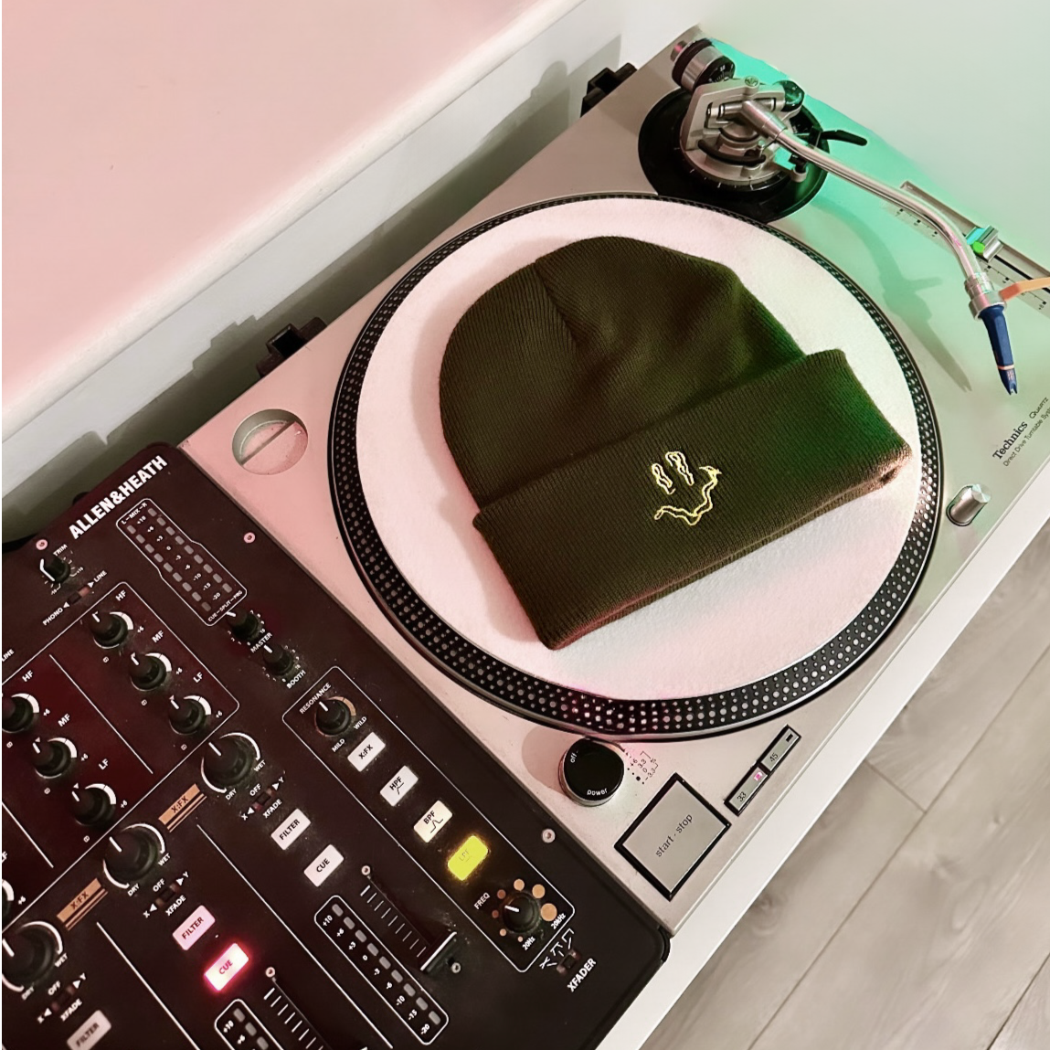 SMILEY Embroidery Beanie Hat | Smile Rave Festival Cosy Hat | Hun Sauce