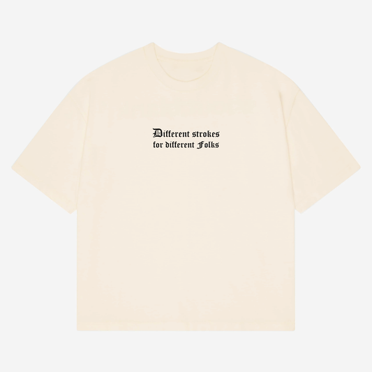 DIFFERENT FOLKS Heavyweight T-Shirt Hun Sauce. Different strokes for different folks