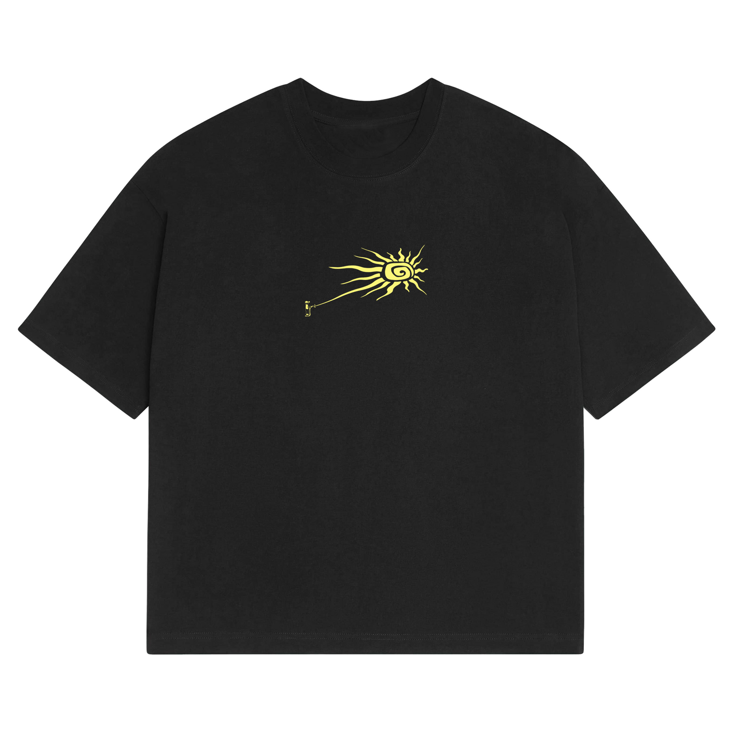 FOR THE LOVE OF HOUSE
FOR THE LOVE OF BEATS
FOR THE LOVE OF DANCE

Black Graphic Dance T-shirt to show your love of house music and the likes. Featuring grafifiti men and sun, ready for summer.