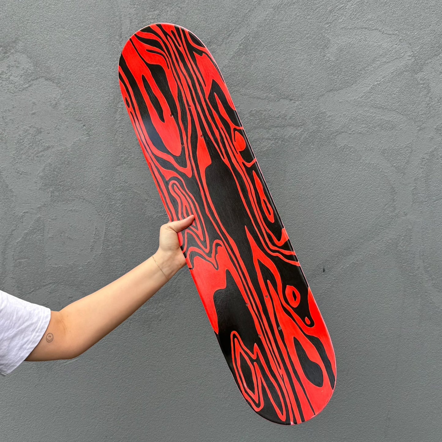 PATTERN SKATEBOARD - Hand Painted Skate Deck - Hun Sauce