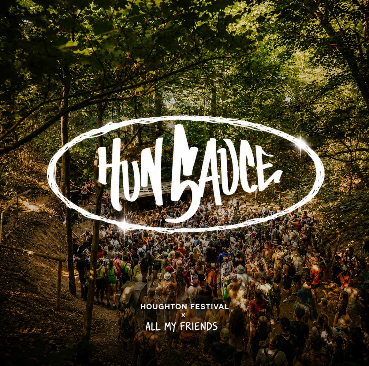 Hun Sauce Houghton Festival x All My Friends. For Houghton Festival 2026, All My Friends took a mini curated selection of Hun Sauce pieces to the record store tent Trevino's, bringing music-led streetwear into one of the most respected UK electronic music festivals.