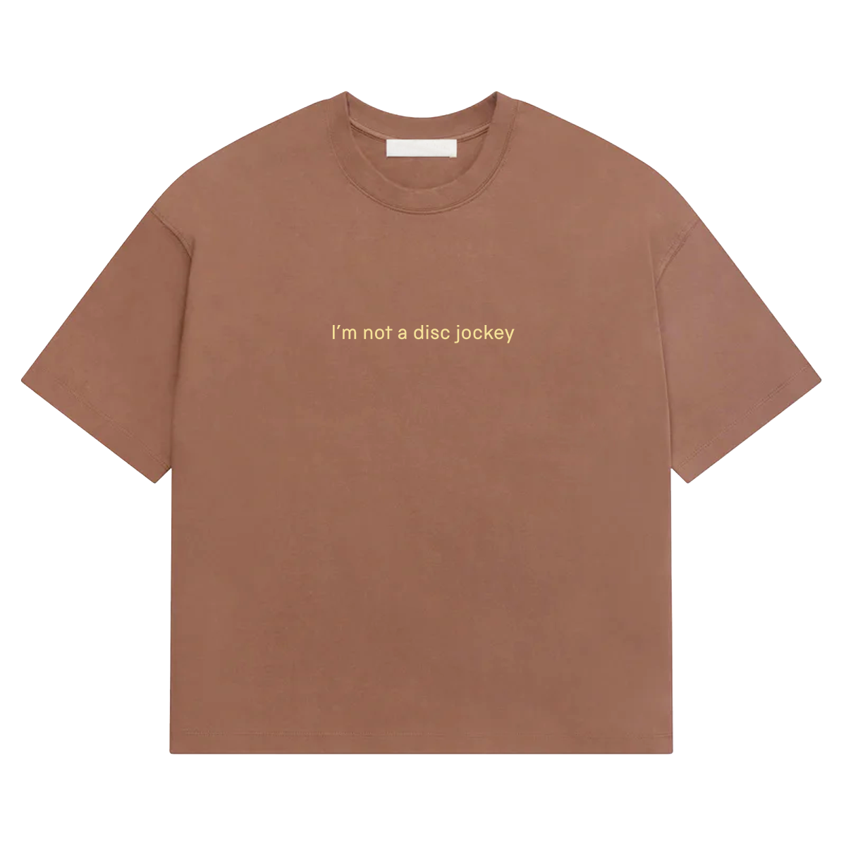 I'M NOT A DJ Heavyweight T-Shirt. Rave Streetwear Graphic DJ T-Shirt by Hun Sauce, London based illustrator