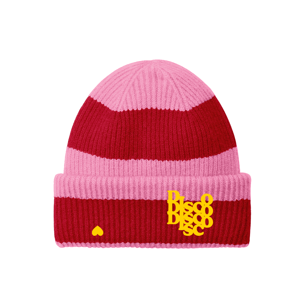 DISCO HEART Beanie, Disco Fans, Festival Cosy Unisex Hat by Hun Sauce