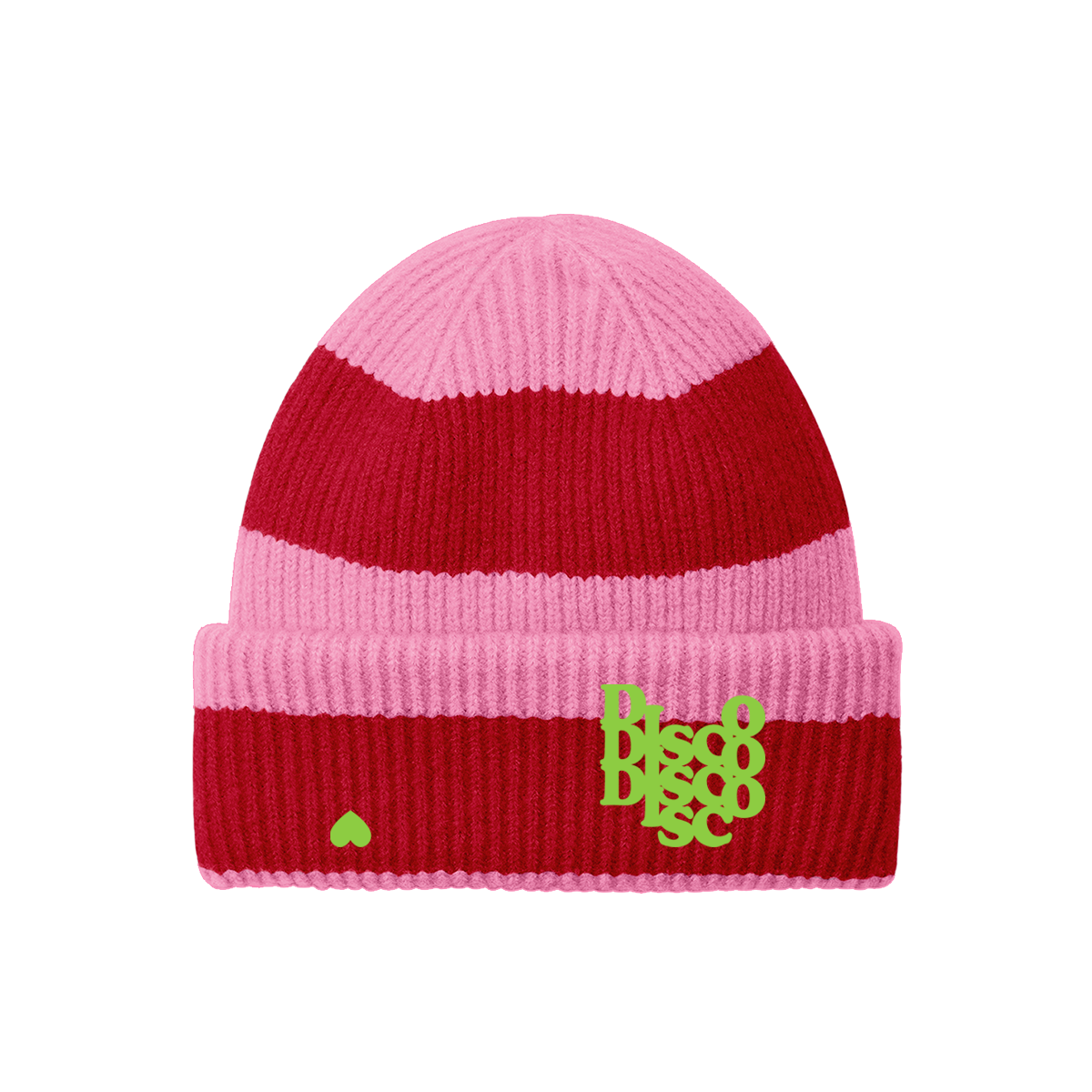 DISCO HEART Beanie, Disco Fans, Festival Cosy Unisex Hat by Hun Sauce