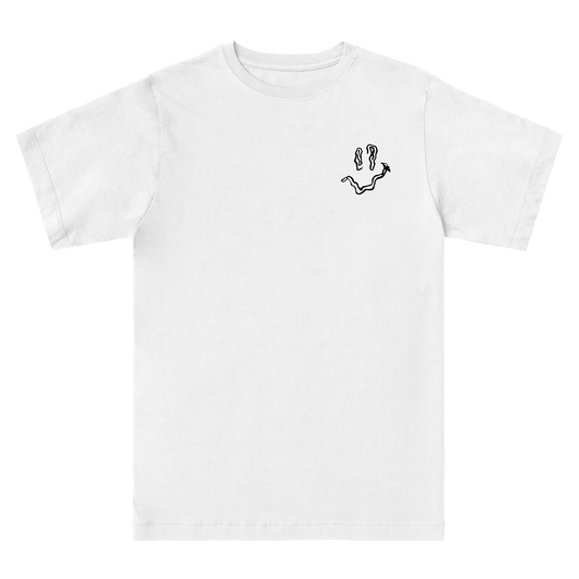 DJ SAMIRO Exclusive T-Shirt - Hun Sauce - White T-Shirt, grand theft auto vice city inspired. With Smiley