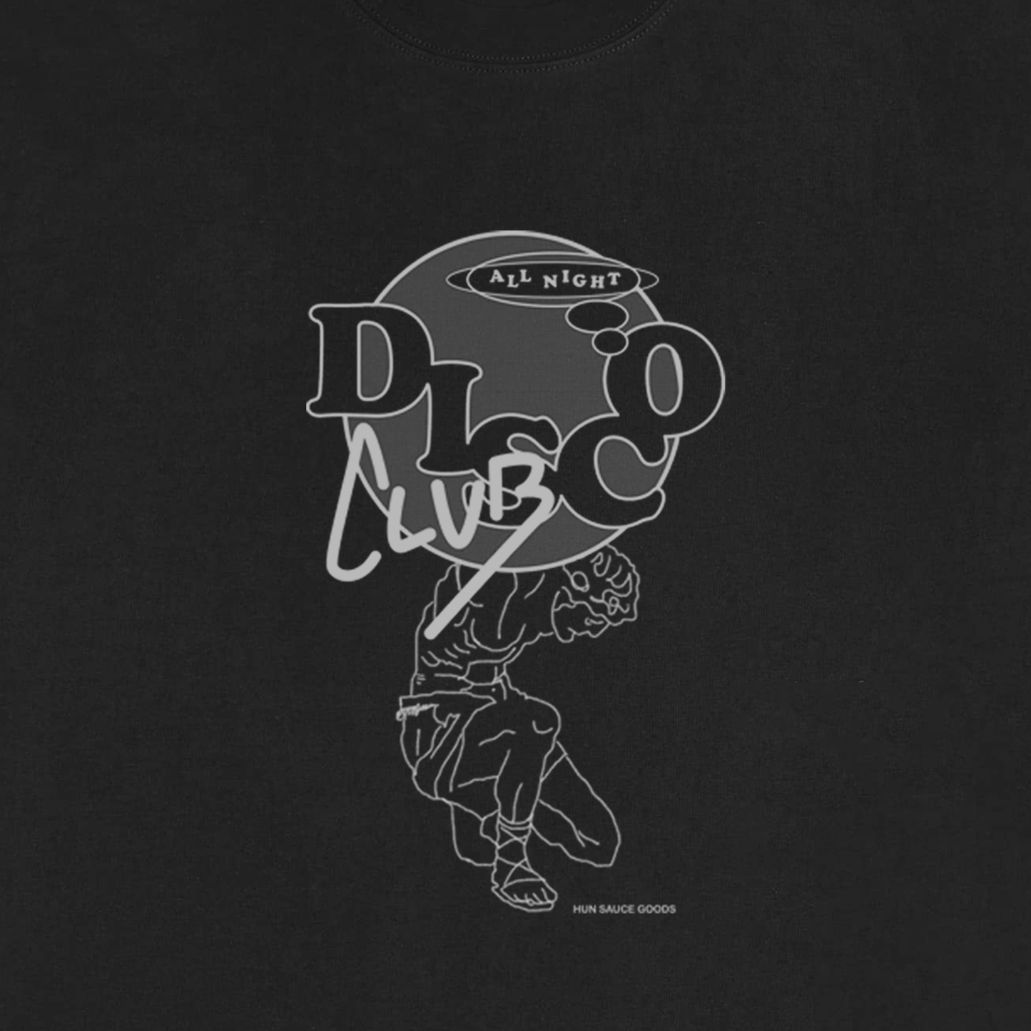 DISCO ALL NIGHT Heavyweight T-Shirt,  Disco Graphic Tee by 

