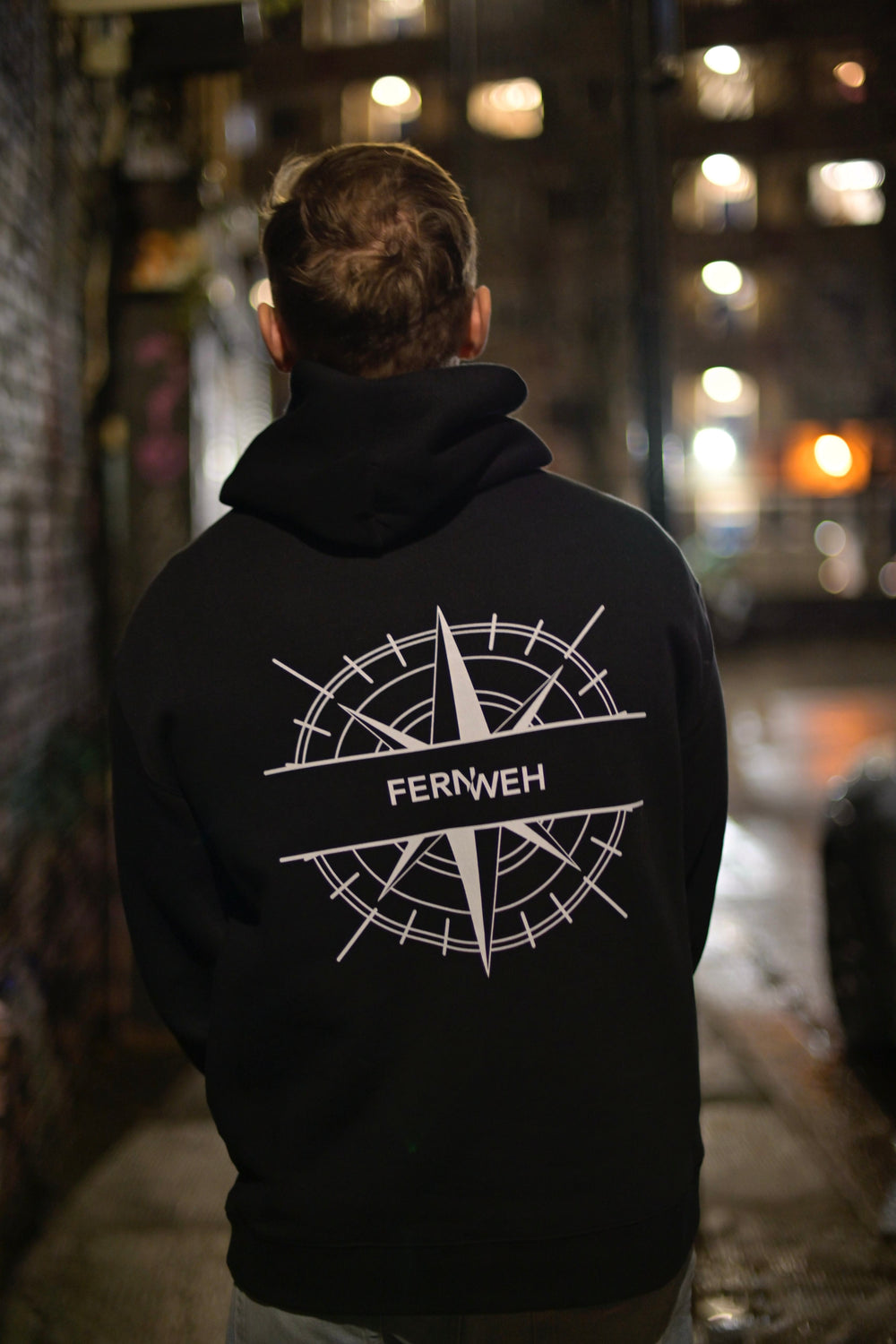 DJ FERNWEH Exclusive Hoodie, Custom DJ merch by Illustrator Hun Sauce - Music merch