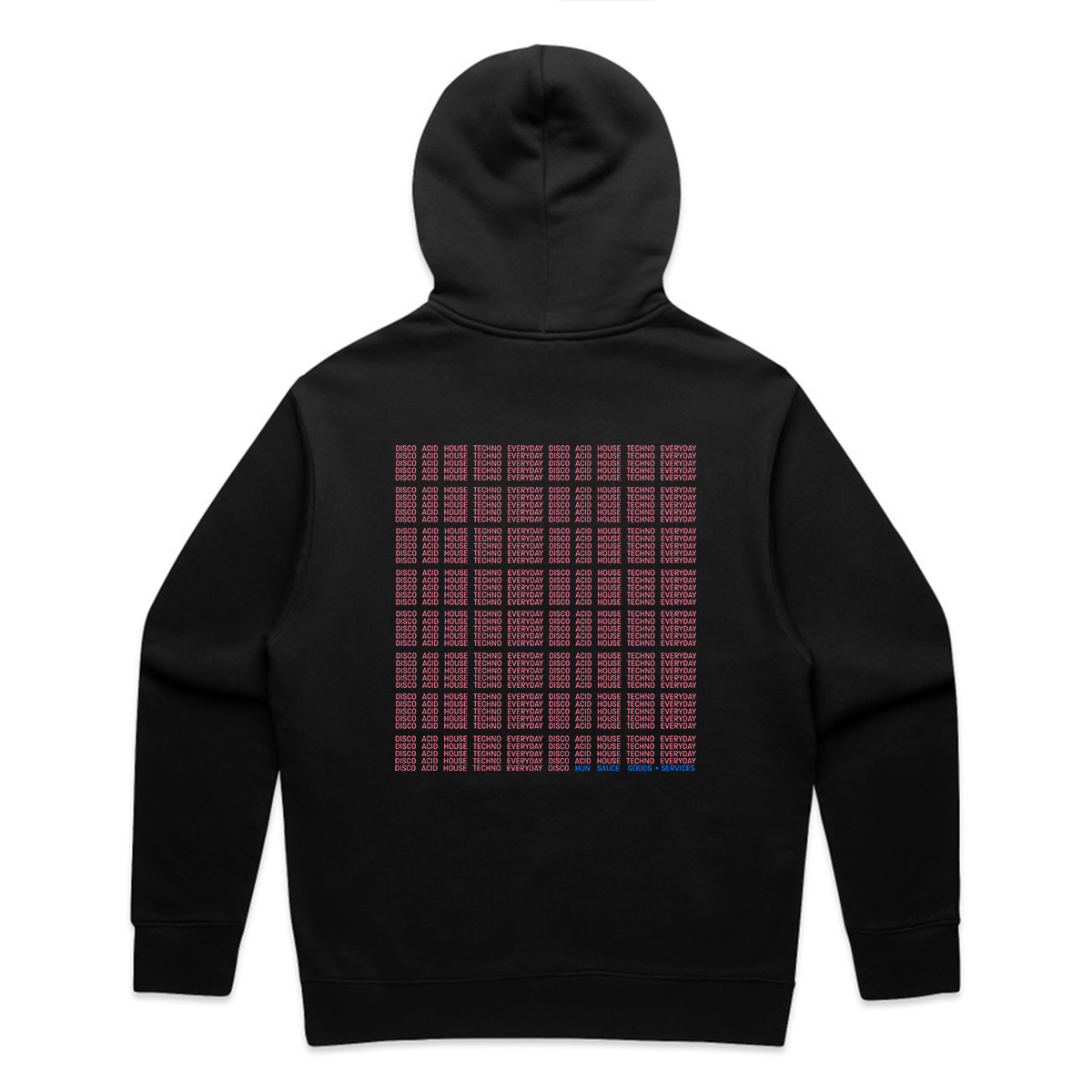 I'M NOT A DJ Hoodie - Hun Sauce, Black hood for DJs. I'm not disc jockey collection for the rave. Heavyweight hood