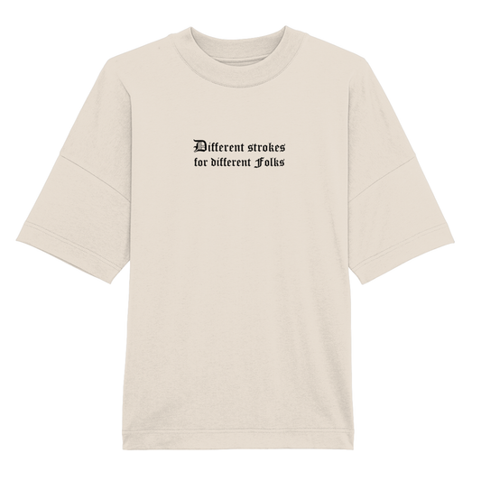 DIFFERENT FOLKS Heavy Weight Drop Shoulder Oversized T-Shirt - Hun Sauce